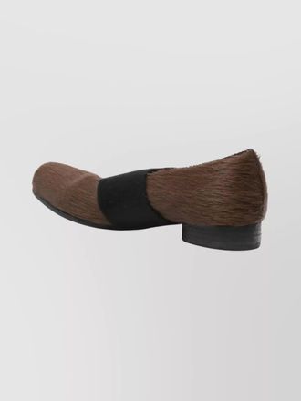 Uma Wang leather square-toe ballerina shoes