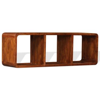 vidaXL Mueble De Tv Madera Maciza Acabado Miel 120x30x40 Cm Vidaxl
