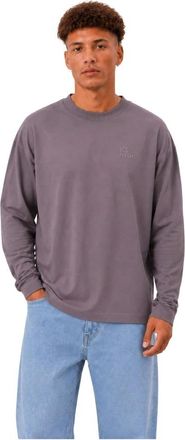 Off the Pitch Rope Flow Longsleeve Shirt Heren Dark Taupe - Heren - Longsleeves - Grijs - 2XL - Katoen - Tops