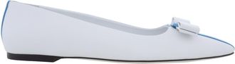 Ferragamo Vara Bow Leather Ballet Flats, Size 7 C