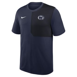 Nike Penn State Sideline Coach Nike Mens Dri-FIT College Top in Blue | 03B20CZDPSN-2QD