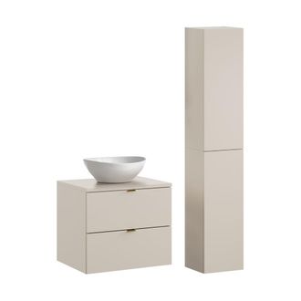 Petits Meubles Set muebles con lavabo y columna estratificado 60.6cm