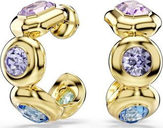 Swarovski Gema Gold-Tone Plated Crystal Earrings