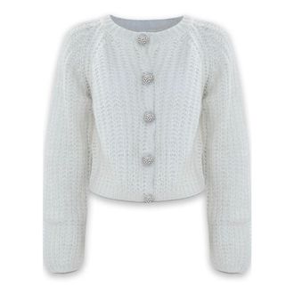 Kocca Truien & Vesten, Dames, Wit, XL, Wol, Ave Cardigan