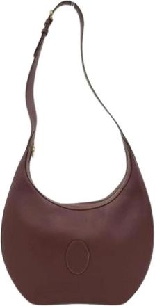 Cartier Pre-owned Vintage Shoulder Bag - Dames - Vintage Schoudertas - Rood - ONE Size - Leer - Vintage