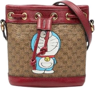Gucci Pre-owned Bucket Bags, female, Beige, Size: ONE SIZE Pre-owned Bucket Bag