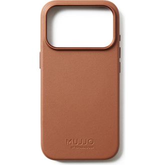 Mujjo Full Leather Case for iPhone 17 Pro in Tan at Nordstrom