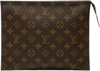 Louis Vuitton Pre-owned Toiletry Pouch 26 - Dames - Vintage Clutch - Bruin - ONE Size - Vintage
