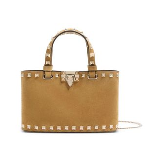 Valentino Garavani Rockstud Wallet With Chain - female - Valentino Garavani - Handbags - Beige - ONE SIZE - Bags