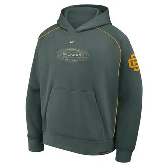Nike Green Bay Packers Rivalries Collection Air Nike Mens NFL Pullover Hoodie in Green | 06AB0L1M7T-TAU