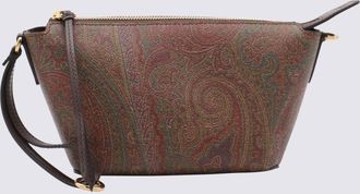 Etro Brown Cotton Arnica Mini Shoulder Bag
