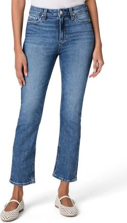 Paige Cindy High Waist Ankle Straight Leg Jeans in Monaco Mist at Nordstrom, Size 32