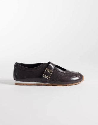 Tommy Hilfiger Sneakers marroni stile Mary Jane-Marrone