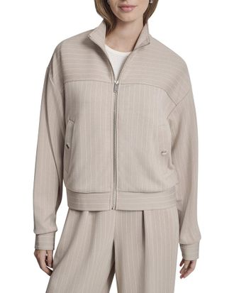 DKNY Full Zip Pinstripe Track Jacket