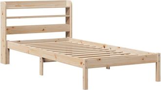 vidaXL Estructura De Cama Sin Colch&oacute;n Madera Maciza De Pino 100x200 Cm Vidaxl