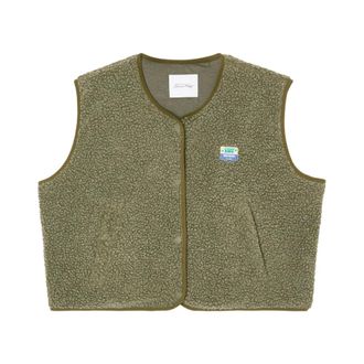 American Vintage American Vintage, Vests, female, Green, Size: M/L Green Vintage Hoktown Fleece Vest