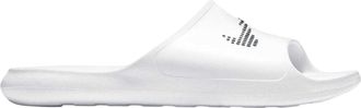 Nike Heren Victori One Swoosh Sliders (Wit, Zwart)