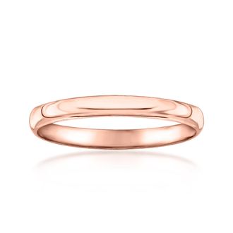 RS Pure by Ross-Simons 14kt Rose Gold Polished Ring