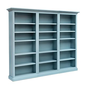 Ballard Designs Casa Florentina Josephina 3-Piece Flush Wall Unit - Saturated Blue Gray - Ballard Designs