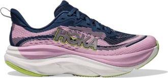Hoka One One Womens Skyflow Running Shoes In Midnight/pink Twilight