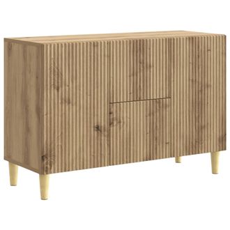 vidaXL Aparador Roble Artesanal 89 X 34,5 X 60 Cm Madera De Ingenier&iacute;a Vidaxl