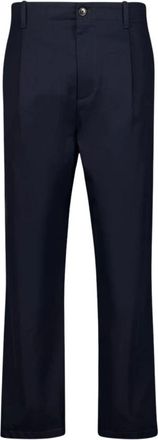 Valentino Garavani Heren, Broeken, Blauw, Maat: M Katoen