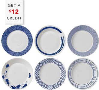 Royal Doulton Pacific Pasta Bowls (Set Of 6) With $12 Credit