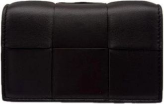 Bottega Veneta Pre-owned Business card case - Heren - Vintage Accessoires - Zwart - ONE Size - Leer - Vintage