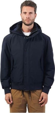 HUGO BOSS Waterdichte Parka Ottoman Style - Heren - Winterjassen - Blauw - 2XL - Jassen