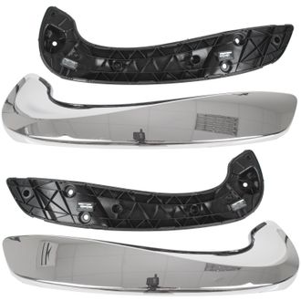 OEM Manijas Interiores De Puerta Cromadas Para Renault Megane Iii 08-16, Delantera Izquierda + Derecha, 2 Piezas