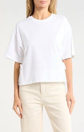 Habitual Side Tie T-Shirt in Bright White at Nordstrom Rack, Size X-Small