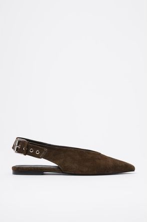 Bimba & Lola Slingback Ballerina in Dark Khaki at Nordstrom, Size 37