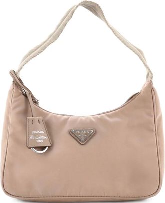 Prada Re-Edition 2000 Tessuto Mini hobo bag - Beige