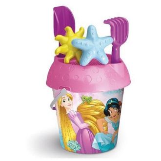 Trade Shop Trade Shop - Secchiello 18cm Principesse Con Formine Accessori Giochi Mare Per Bambine 704009