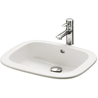 Toto Toto - Lavabo Encastrado Cuadrado, Sin Agujero Para Grifo, Con