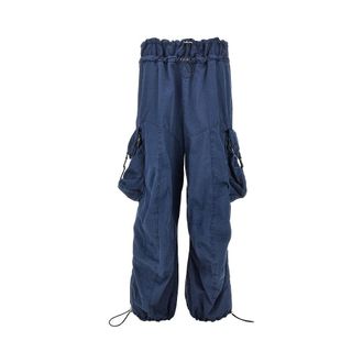 The Attico Washed cotton cargo pants Woman 40