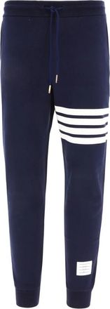 Thom Browne Blauwe Trainingsbroeken Klassieke Stijl Aw 25 - Heren - Sweatpants - Blauw - XL - Katoen - Broeken