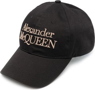 Alexander McQueen Black Logo Baseball Hat