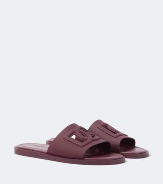 Dolce & Gabbana DG rubber slides