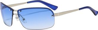 Generic Mens And Womens Vacation Driving Sunglasses Outdoor Commuter Sports Sun Glasses(Blue)