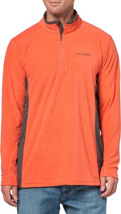 Columbia Mens Klamath Range II Half Zip Fleece Jacket, Zing/Shark, Small