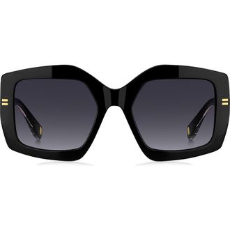 Marc Jacobs 53mm Gradient Rectangular Sunglasses in Black Crystal/Dark Grey Sf at Nordstrom Rack