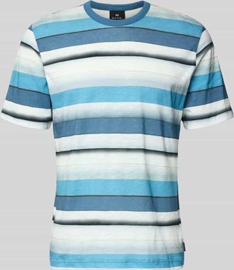 Paul Smith T-Shirt im Allover-Look mit Rundhalsausschnitt in Blau, Gr&ouml;&szlig;e XL
