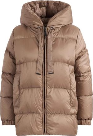 Max Mara The Cube Seia Down Jacket - Dames - Gewatteerde jassen - Bruin - M - Polyester - Jassen