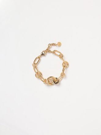 Fendi Bracciale Fendi in ottone con strass incastonati