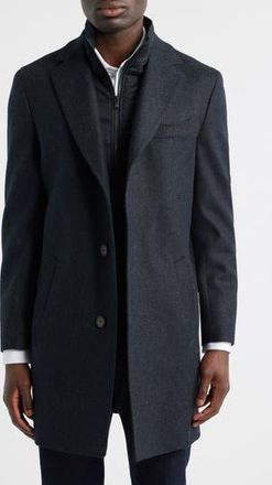 Jack Victor Delroy Wool Topcoat in Charcoal at Nordstrom Rack, Size 38 Regular
