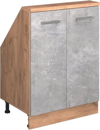 Vicco Mobile sottotetto Rion, Calcestruzzo/quercia dorata, con 2 porte, Vicco