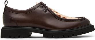 Steve Madden Mens Leather Hulver 23 C Oxfords - Brown - Size UK 9