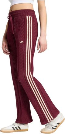 adidas SST Wide Leg Track Pants - Dames - Trainingsbroeken - Rood - M - Polyester - Fitness