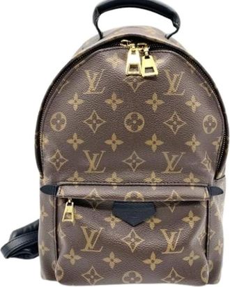 Louis Vuitton Pre-owned Backpacks, female, Brown, Size: ONE SIZE Pre-owned Canvas Backpack
